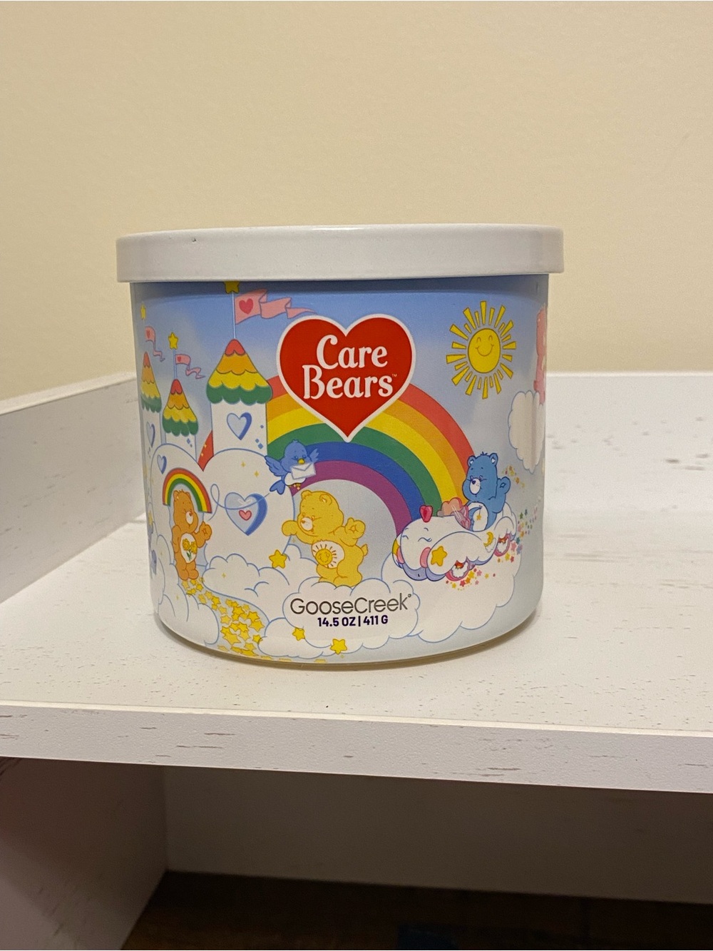 Goose Creek Care Bears Care A Lot Castle 3 Wick Candle NEW
